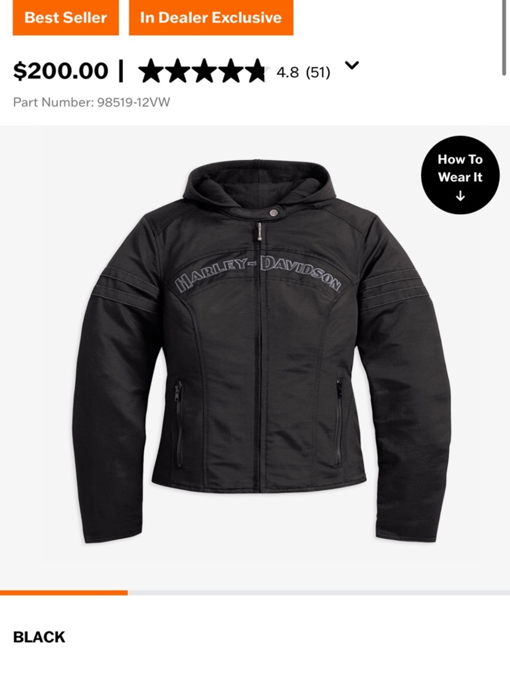 Harley-Davidson 3-in-1 Women's Hooded Jacket